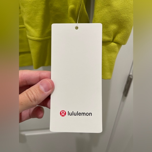 Lululemon Sweatshirt Perfectly Oversized Crew Size 14 Yellow Serpentine - Picture 3 of 16